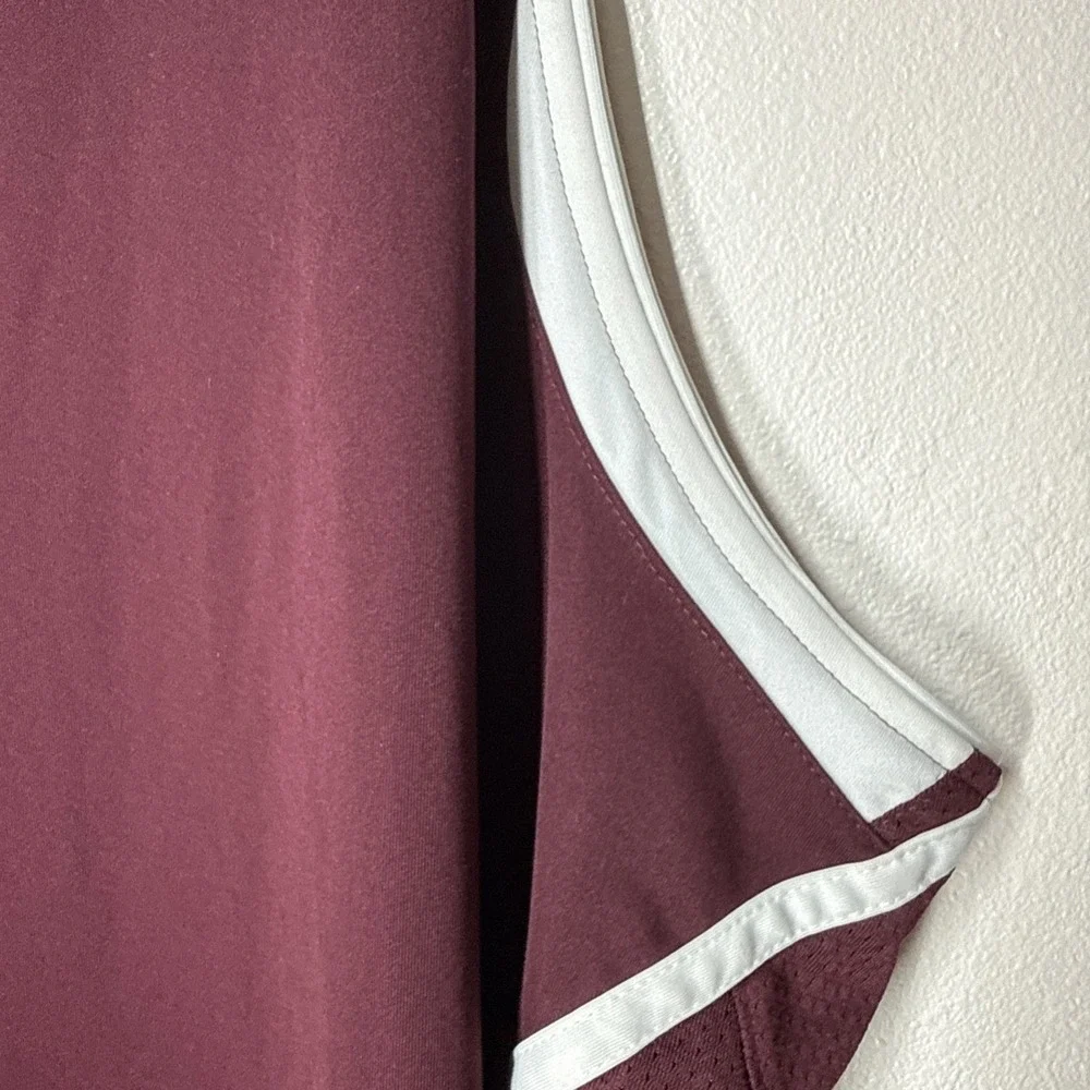 Adidas 2XT Practice Basketball Jersey Men Maroon White Mesh Performance Big Tall